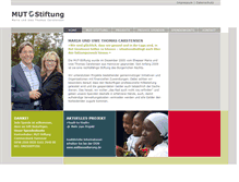 Tablet Screenshot of mut-stiftung.de